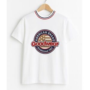 🎅 3/$15 SALE Goodwear USA Vintage Style Graphic Tee Men's M